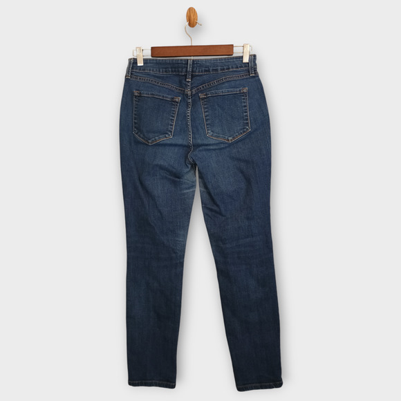 NYDJ Legging Jeans Womens 6 Blue Dark Wash Mid Rise Stretch Lift Tuck Technology - Picture 2 of 14